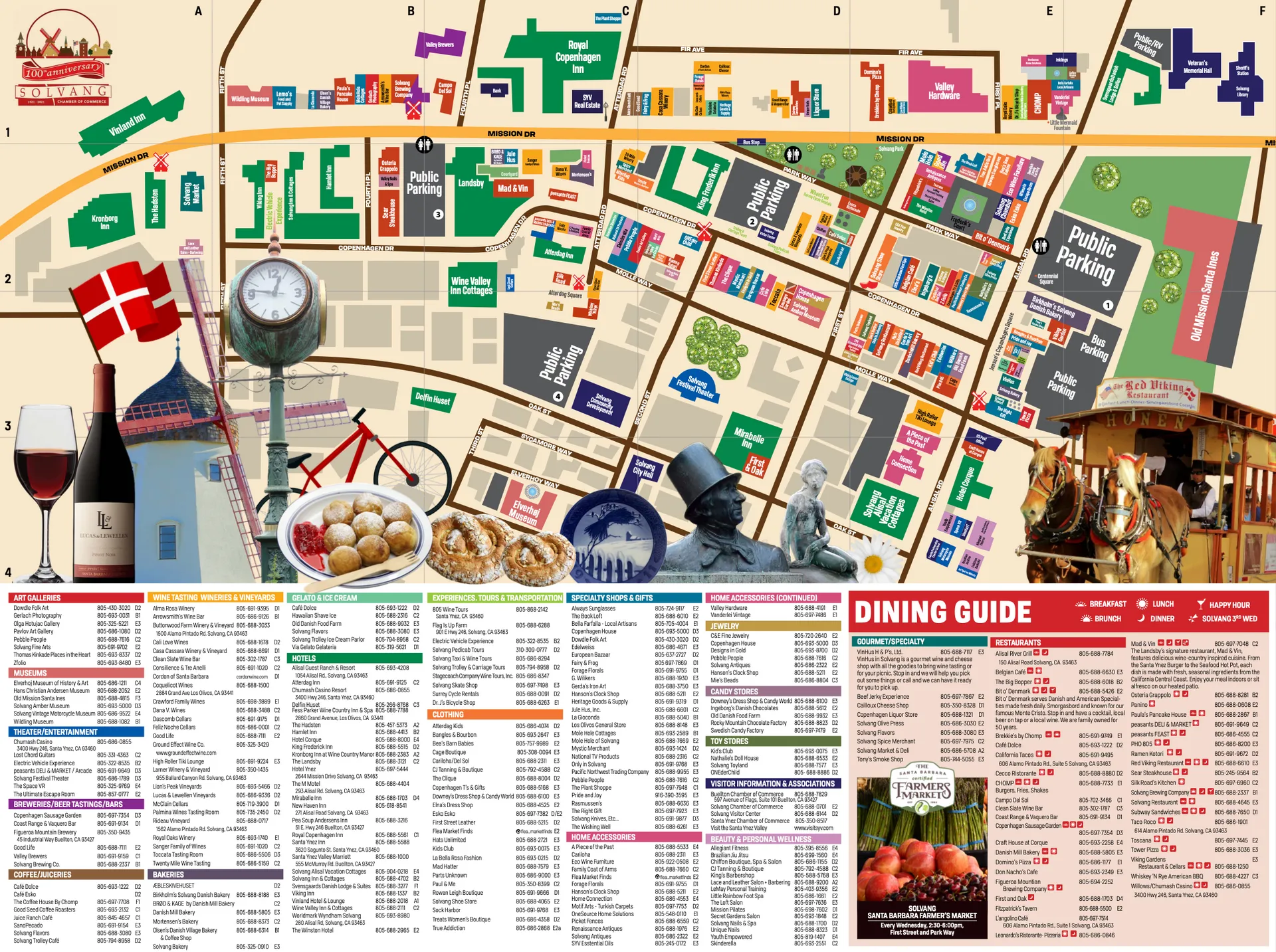 Solvang Visitor Map 1